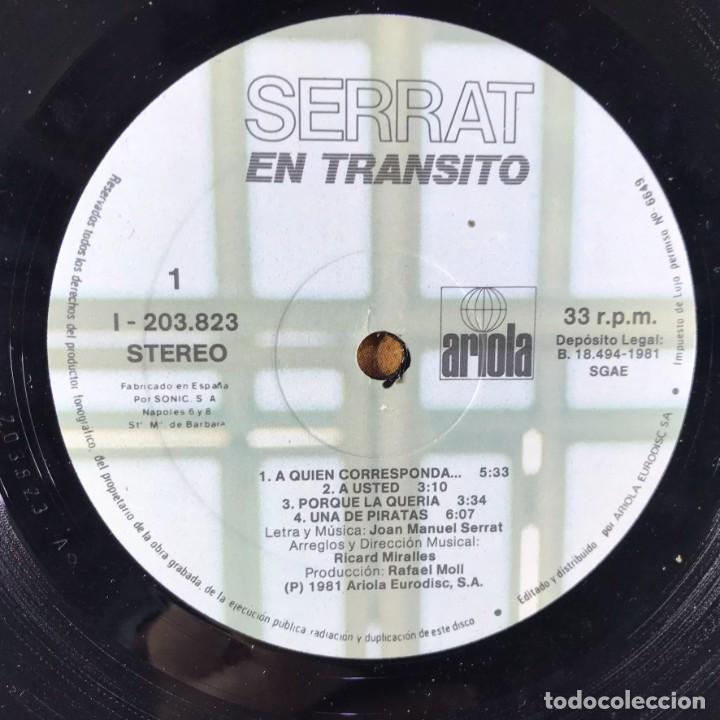 Discos de vinilo: Serrat &ndash; En Tr&aacute;nsito - Vinyl, LP, Album - Foto 5