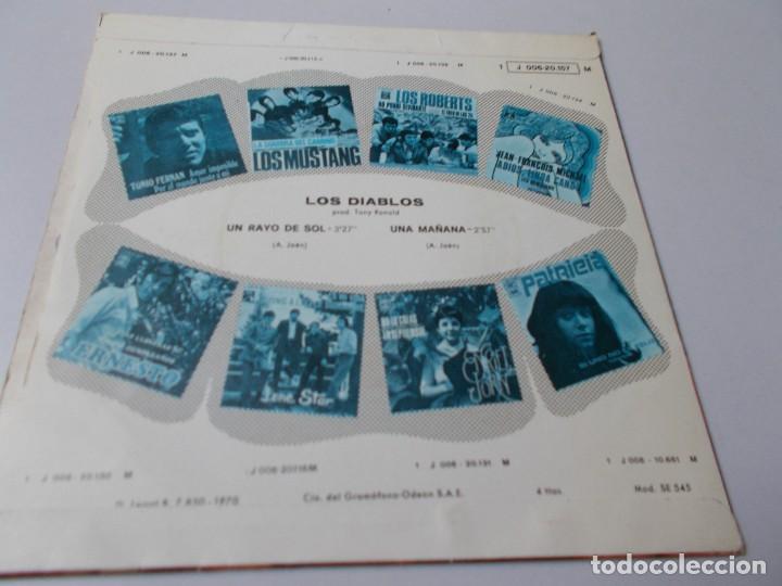 Discos de vinilo: LOS DIABLOS Un rayo de Sol / Una ma&ntilde;ana - Foto 2