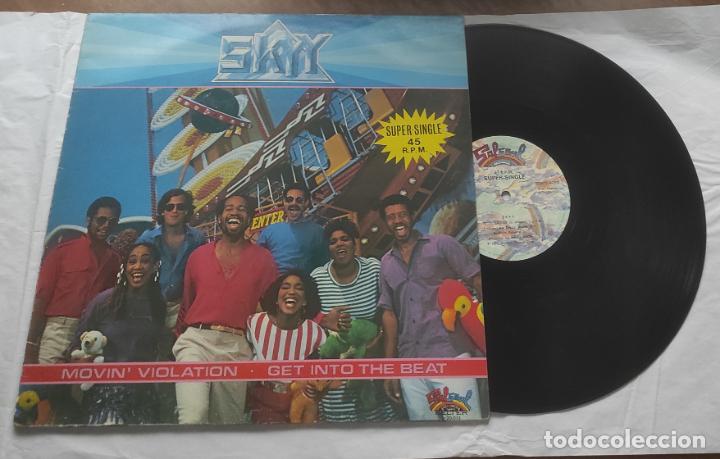 Discos de vinilo: SKYY - MOVIN VIOLATION - GET INTO THE BEAT-MAXI-ESPA&Ntilde;A- - Foto 1