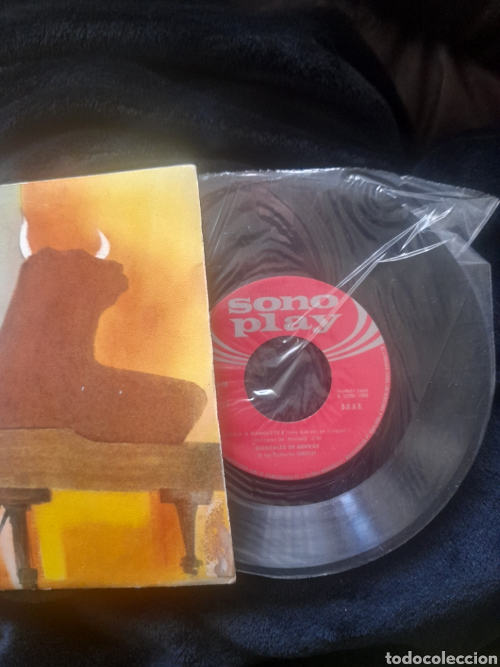 Discos de vinilo: Eleg&iacute;a a Manolete y a Manuel de Falla, vinilo Gonz&aacute;lez de Hervas de 1968 - Foto 3