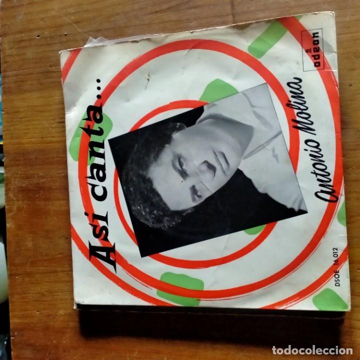 Discos de vinilo: SINGLE SINGLES VINILO ANTONIO MOLINA - Foto 2
