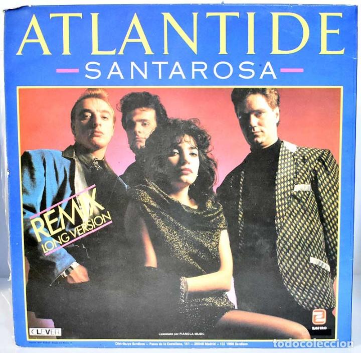 Discos de vinilo: Santarosa - Atlantide (Remix Long Version). Maxi Single - Foto 2