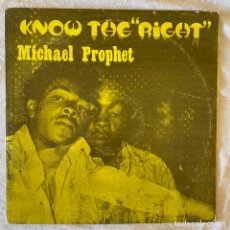 Discos de vinilo: MICHAEL PROPHET ‎– KNOW THE RIGHT. Lote 302656478