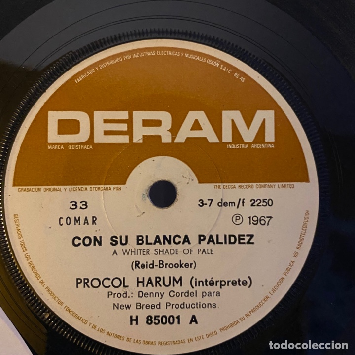 Discos de vinilo: Procol Harum &ndash; Palida Sombra 1967 - Foto 2