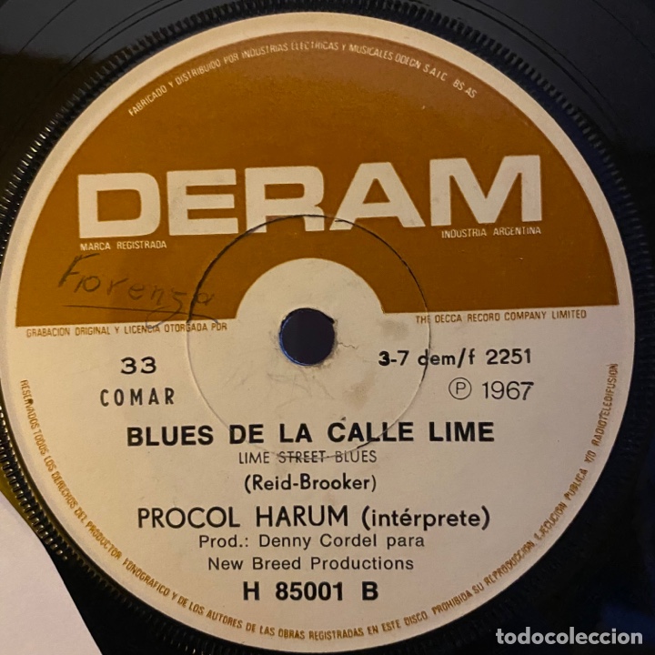 Discos de vinilo: Procol Harum &ndash; Palida Sombra 1967 - Foto 1