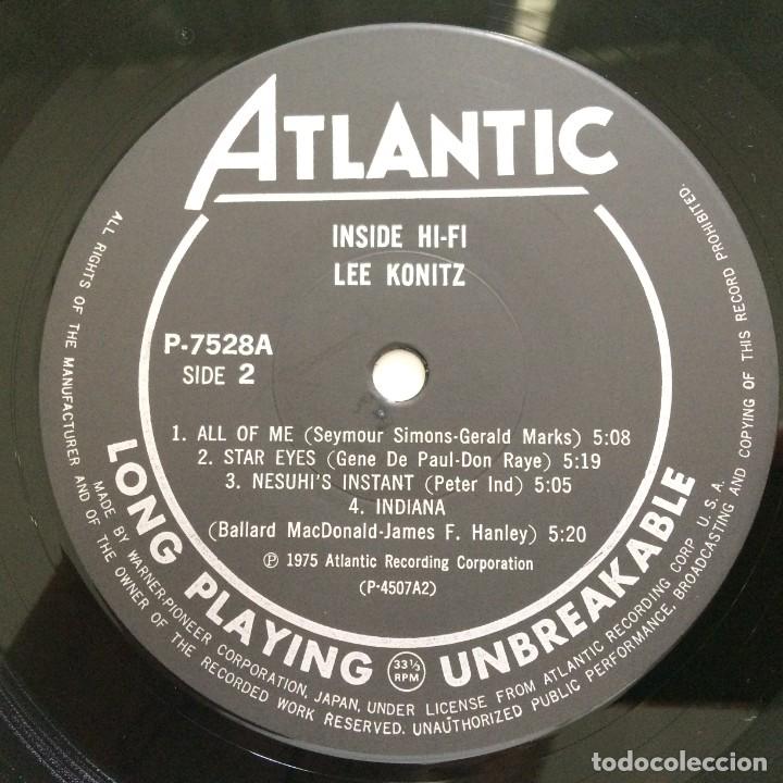 Discos de vinilo: Lee Konitz &ndash; Inside Hi-Fi , Japan 1976 Atlantic - Foto 5