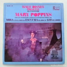 Discos de vinilo: DISCO-CUENTO WALT DISNEY ''MARY POPPINS''. HISPAVOX 1967. Lote 336295638
