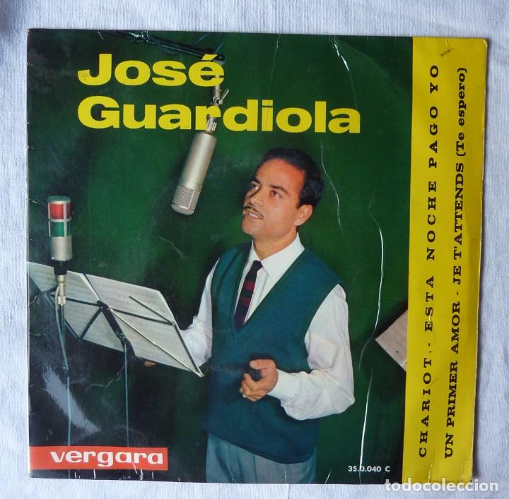 Discos de vinilo: JOSE GUARDIOLA // CHARIOTS+3 // 1963 // EP - Foto 1