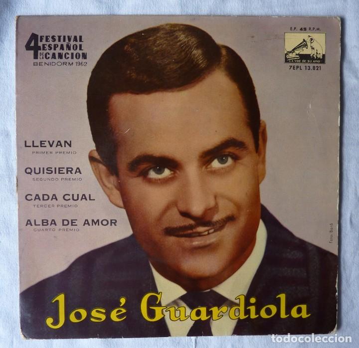 Discos de vinilo: JOSE GUARDIOLA // LLEVAN // 1962 // EP - Foto 1