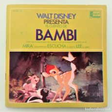 Discos de vinilo: DISCO-CUENTO WALT DISNEY ''BAMBI''. HISPAVOX 1967. Lote 336298323