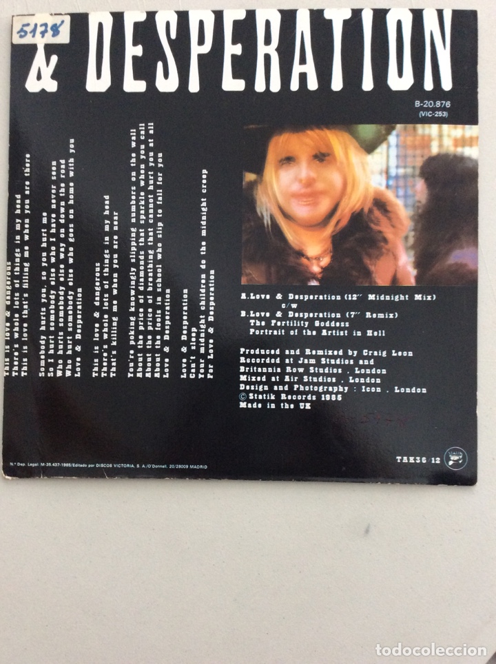 Discos de vinilo: Jeffrey Lee Pierce. Love & Desperation. - Foto 2