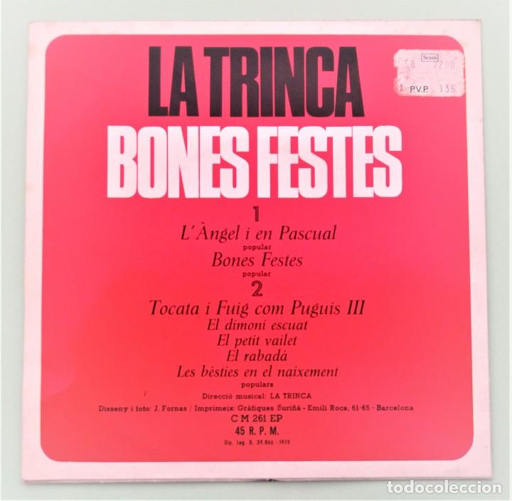 Discos de vinilo: DISCO LA TRINCA (BONES FESTES) (1970) - Foto 4