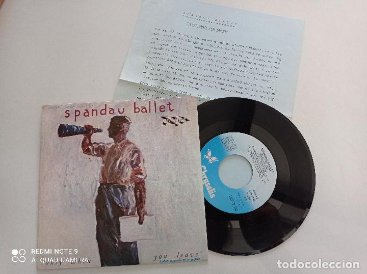 Discos de vinilo: SPANDAU BALLET Solo Cuando Te Marches SPAIN PROM0 7&rdquo; + SHEET 1984 Vinyl
