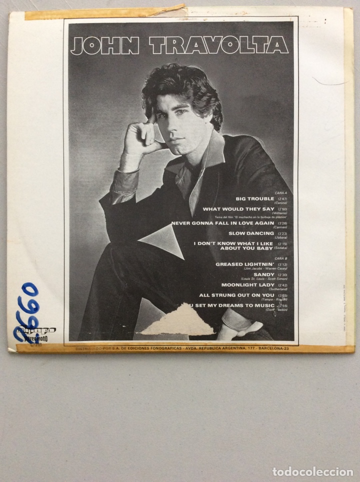 Discos de vinilo: John Travolta. Big trouble. - Foto 2