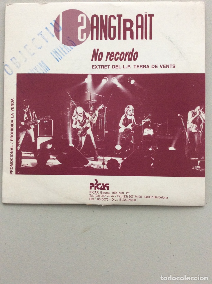 Discos de vinilo: Sangtra&iuml;t. No recordo. - Foto 1