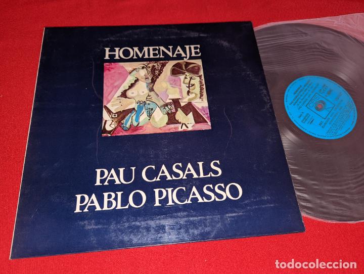 Discos de vinilo: HOMENAJE PAU CASALS/PABLO PICASSO Casals+Schneider+Horszowsky CASA BLANCA LP 1974 SPAIN