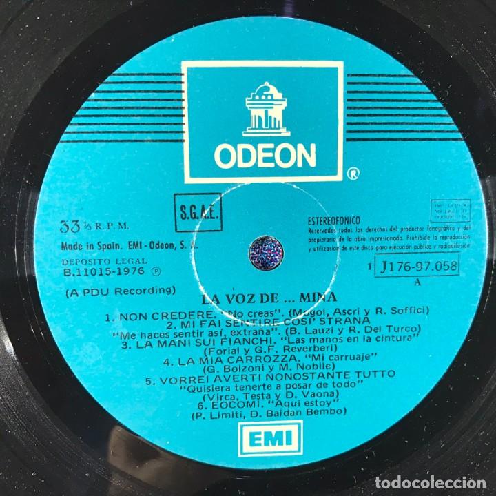Discos de vinilo: Mina &ndash; La Voz De... Mina - 2 x Vinyl, LP, Compilation, Gatefold - SPAIN - Foto 8