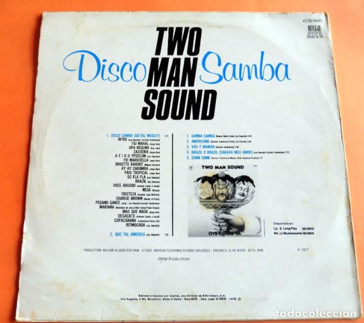 Discos de vinilo: DISCO LP - TWO MAN SOUND - DISCO SAMBA - VERSI&Oacute;N INTEGRA - REFLEJO 1978 - Foto 3