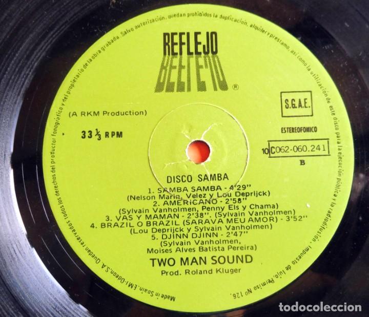 Discos de vinilo: DISCO LP - TWO MAN SOUND - DISCO SAMBA - VERSI&Oacute;N INTEGRA - REFLEJO 1978 - Foto 5