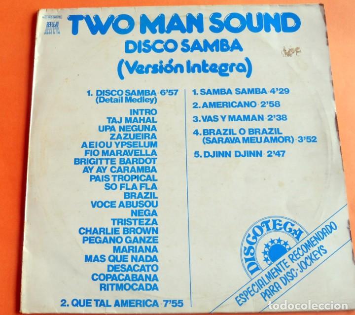 Discos de vinilo: DISCO LP - TWO MAN SOUND - DISCO SAMBA - VERSI&Oacute;N INTEGRA - REFLEJO 1978 - Foto 1
