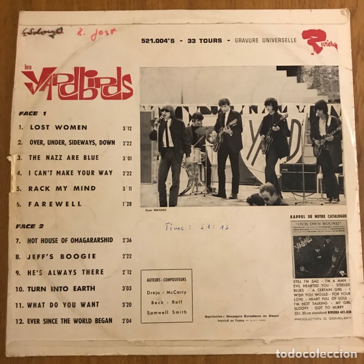 YARDBIRDS-Over Under Sideways Down (FRENCH EP)-