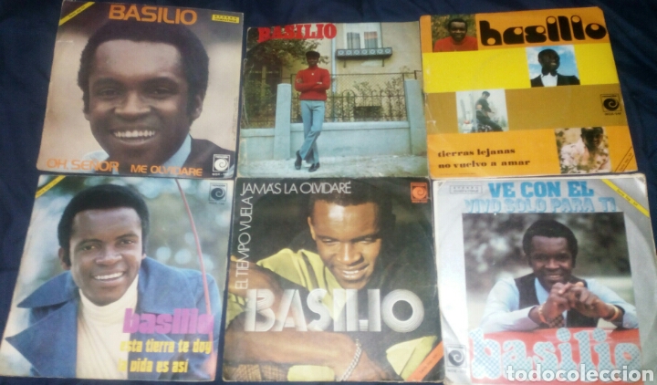 Discos de vinilo: LOTE 6 SINGLES BASILIO. POP - Foto 2