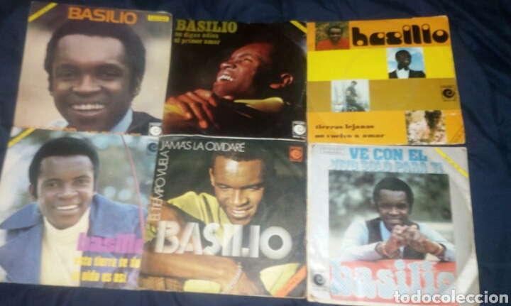 Discos de vinilo: LOTE 6 SINGLES BASILIO. POP - Foto 1