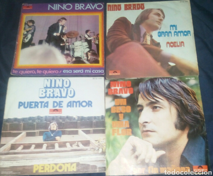 Discos de vinilo: LOTE 4 SINGLES NINO BRAVO. POP - Foto 2