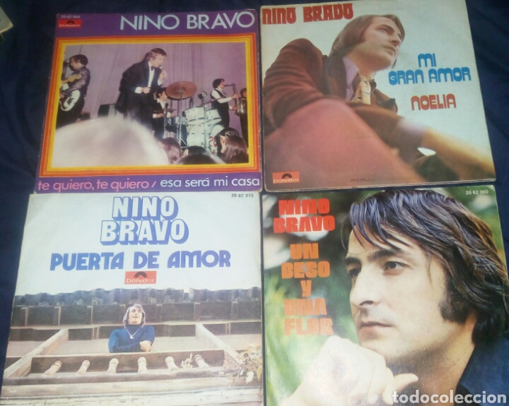 Discos de vinilo: LOTE 4 SINGLES NINO BRAVO. POP - Foto 1
