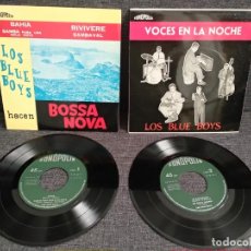 Discos de vinilo: LOTE VINILOS - LOS BLUE BOYS : VOCES EN LA NOCHE + BOSSA NOVA - ORIGINALES IMPECABLES DE LOS AÑOS 60. Lote 336426293