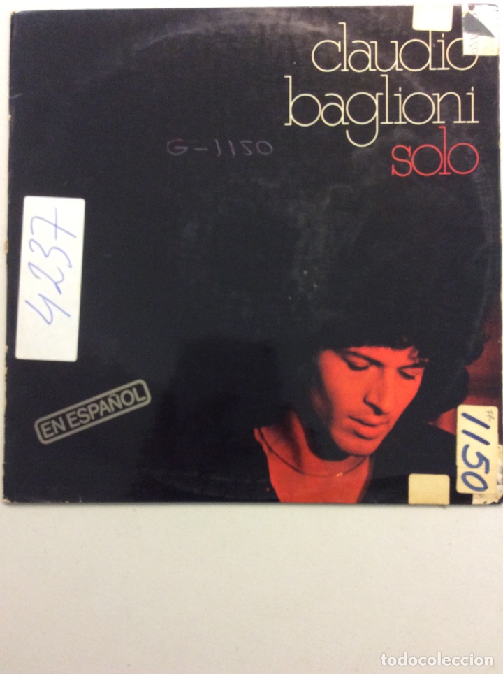 Discos de vinilo: Claudio Baglioni. Solo. - Foto 1