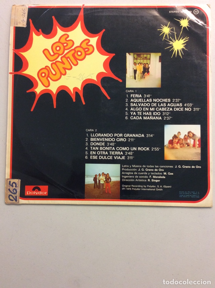 Discos de vinilo: Los Puntos. Feria. - Foto 2