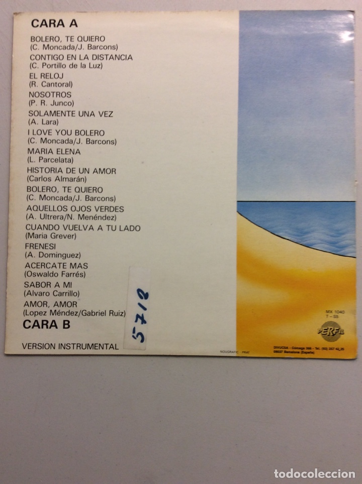 Discos de vinilo: Thomas. Bolero t&eacute; quiero. - Foto 2