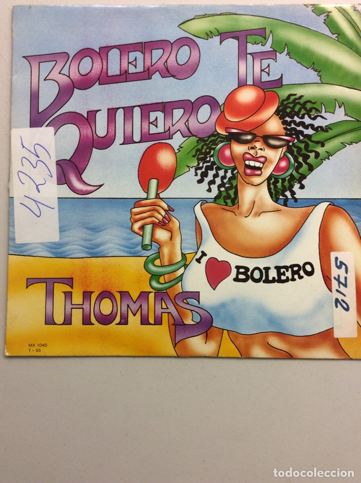 Discos de vinilo: Thomas. Bolero t&eacute; quiero. - Foto 1