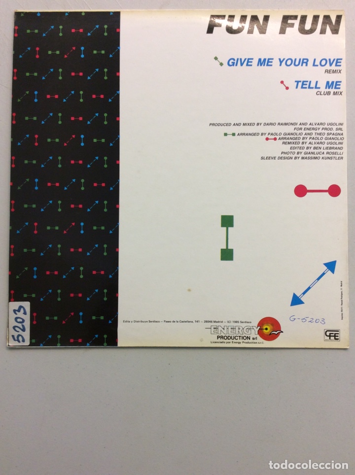 Discos de vinilo: Fun Fun. Give me you love. - Foto 2