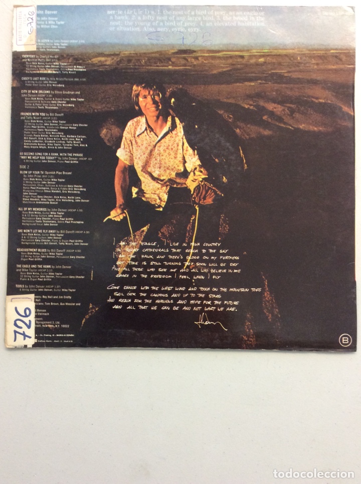 Discos de vinilo: John Denver. Aerie. - Foto 2