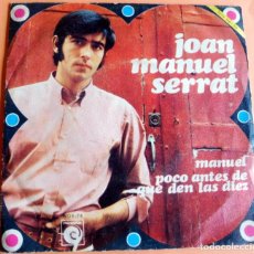 Discos de vinilo: SINGLE - JOAN MANUEL SERRAT - NOVOLA 1968 - NOX 74. Lote 336553508