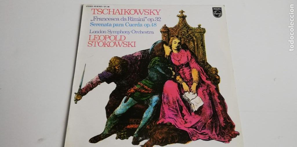 Discos de vinilo: A2- Tchaikovsky*, Leopold Stokowski OP 32- VINILO 12&rdquo;- PORT VG+ DISC VG
