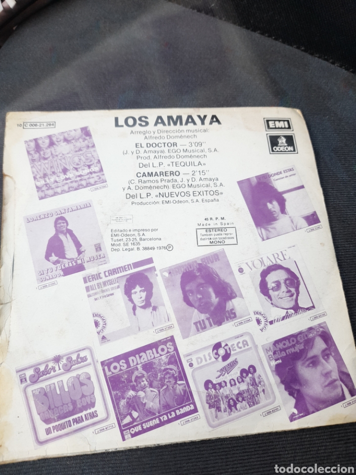 Discos de vinilo: El Doctor, vinilo de Los Amaya - Foto 2