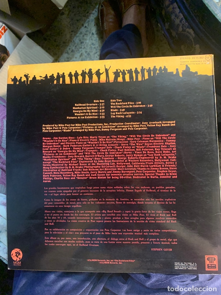 Discos de vinilo: Mike post railhead overture 1975 ed spain jazz - Foto 2
