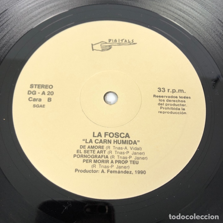 Discos de vinilo: LP - LA FOSCA - La carn humida (1990) - Foto 9