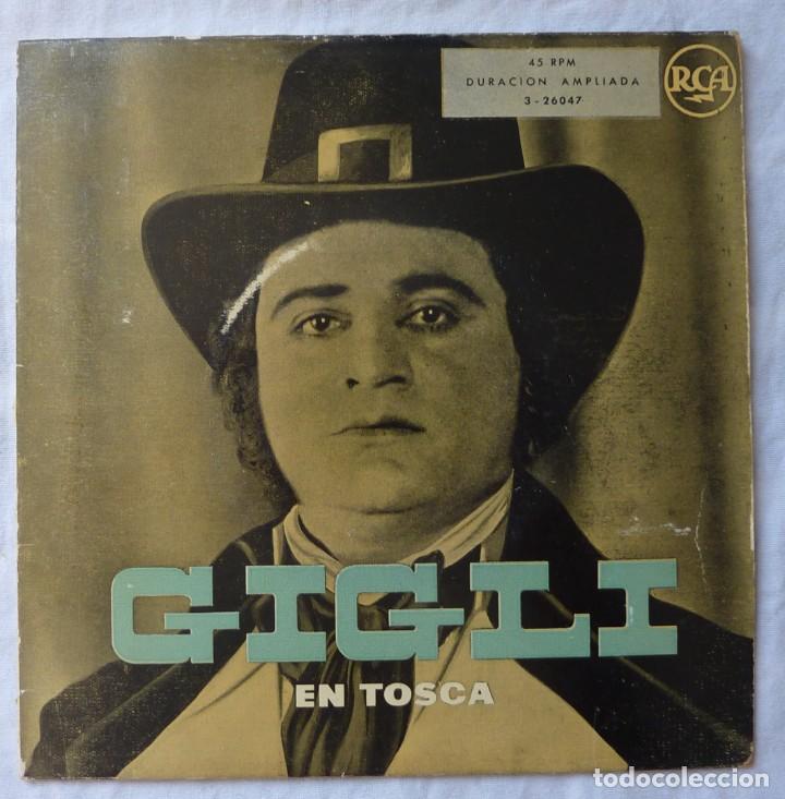 Discos de vinilo: BENIAMINO GIGLI // EN TOSCA // EP - Foto 1
