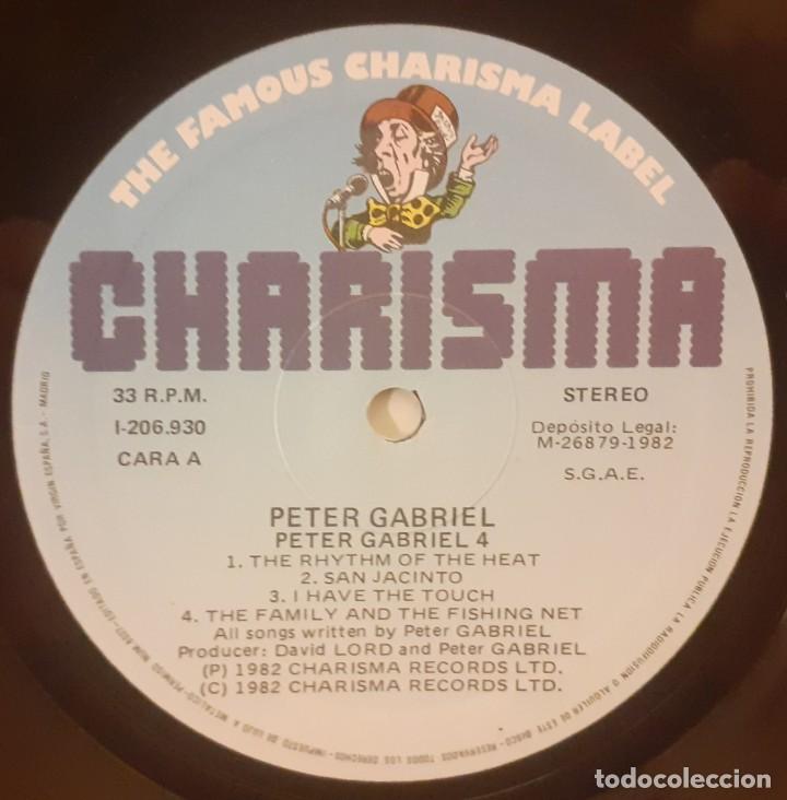 Discos de vinilo: PETER GABRIEL &rdquo;PETER GABRIEL&rdquo; CHARISMA RECORDS 1982 COMO NUEVO!! - Foto 4
