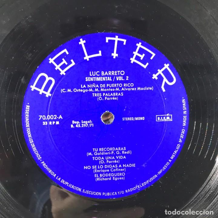 Discos de vinilo: Luc Barreto &ndash; Sentimental Vol.2 - Foto 4