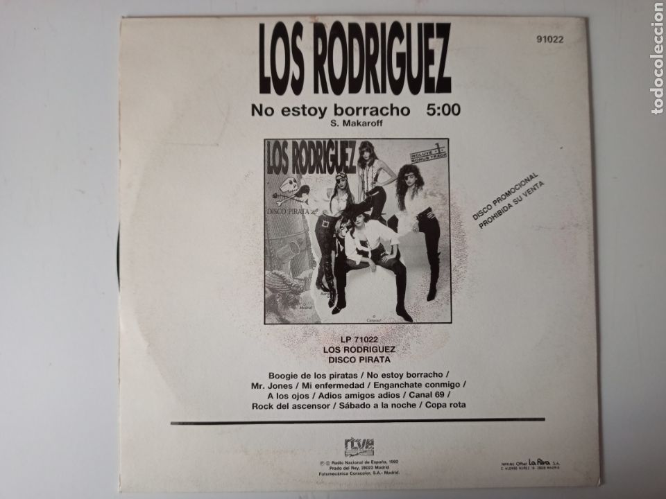 Discos de vinilo: Los Rodr&iacute;guez - No estoy borracho - Foto 2