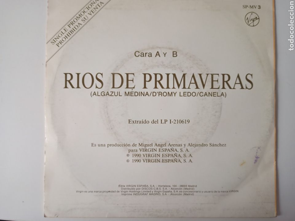 Discos de vinilo: Mar&iacute;a Vargas - R&iacute;os de primavera - Foto 2