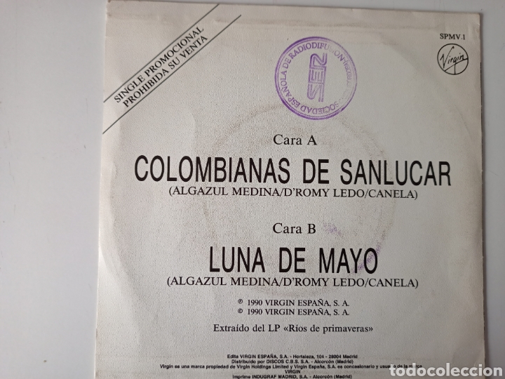 Discos de vinilo: Mar&iacute;a Vargas - Colombianas de Sanl&uacute;car - Foto 2