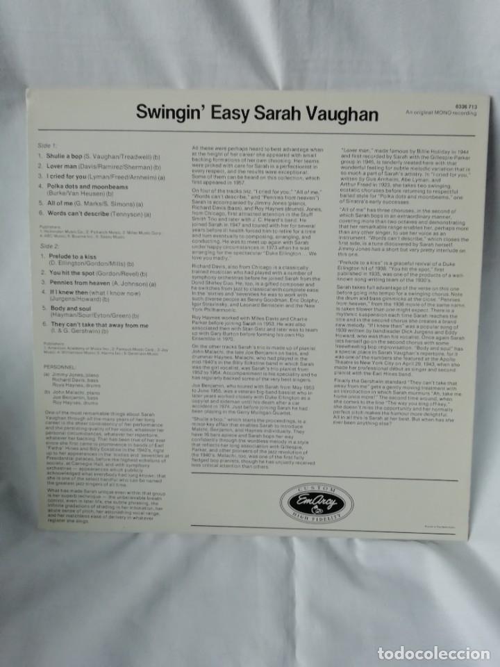 Discos de vinilo: Sarah Vaughan - Foto 2