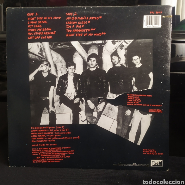 Discos de vinilo: Angry Samoans - Inside My Brain US 1987 - Foto 2