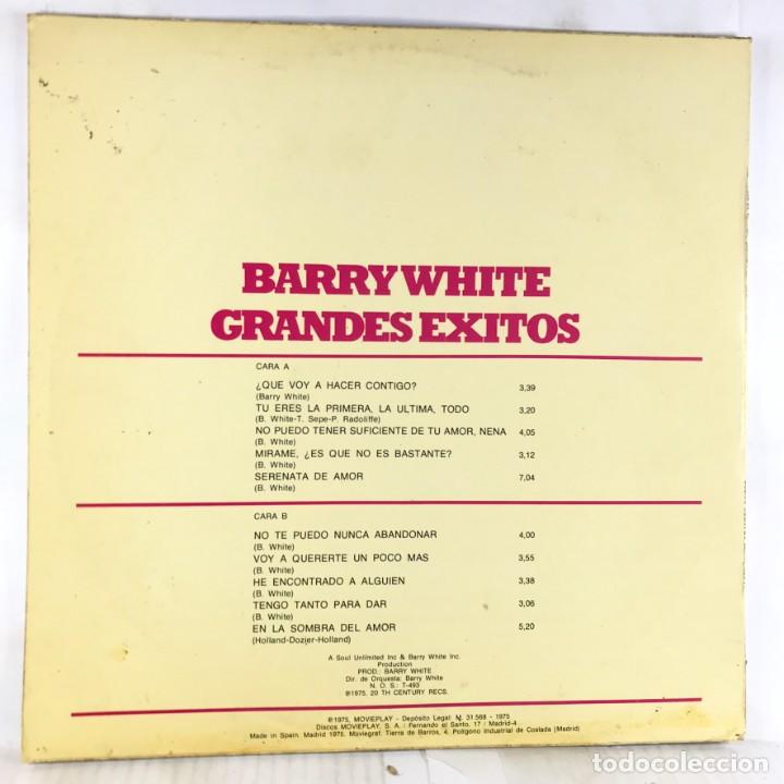 Discos de vinilo: Barry White &ndash; Grandes &Eacute;xitos - Vinyl, LP, Compilation, Stereo - SPAIN - Foto 2